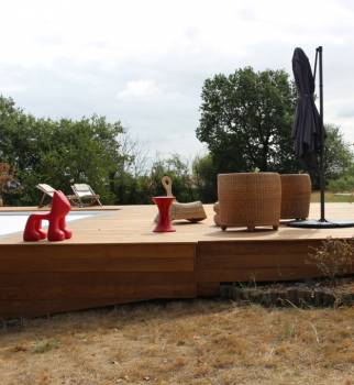 Terrasse sur pilotis