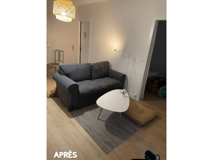 après la rénovation du séjour