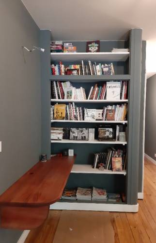 Création et aménagement d'une bibliothèque sur-mesure 