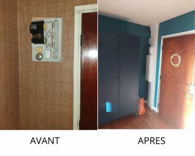 Rénovation d'entrée et de l'installation électrique dans un appartement à Arras 62