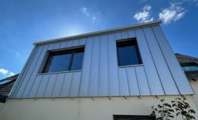 Nouvelle surélévation de maison façade arrière - Nantes 44