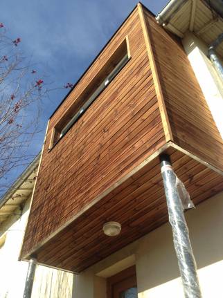 Création d'une extension en bois à Etampes-Dourdan