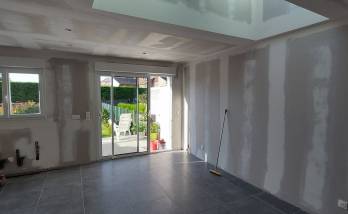 Baie vitrée coulissante en PVC - Arras 62