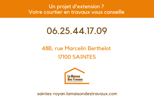 Extension ossature bois à Royan