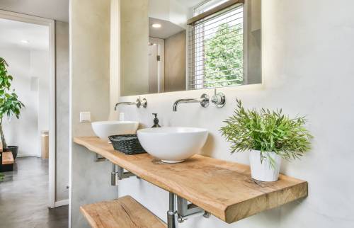 salle de bain double vasque