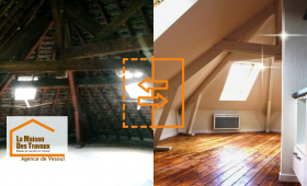 Transformation spectaculaire d’un grenier sombre en combles modernes et lumineux près de Vesoul.