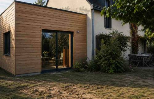 extension de maison en bois à Craponne 69290 Travaux finis