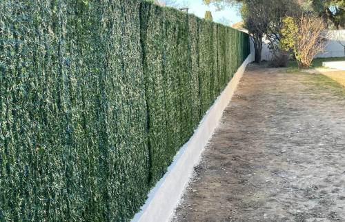 Après travaux : Mise en place d'une clôture occultante - Caissargues 