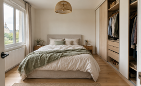 Rénovation d’une chambre parentale avec dressing à Tinténiac (35190)