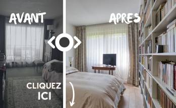 Photo avant après rénovation de chambres