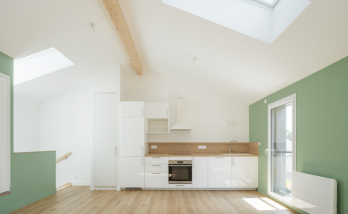 Création d'une cuisine équipée au sein d'une surélévation à Vertou (44120) - vue cuisine de face