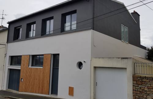 Ravalement de façade de maison à Brest 29200