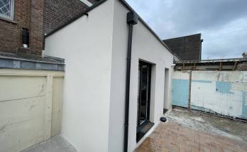 Agrandissement maison terminée finition enduit lissé