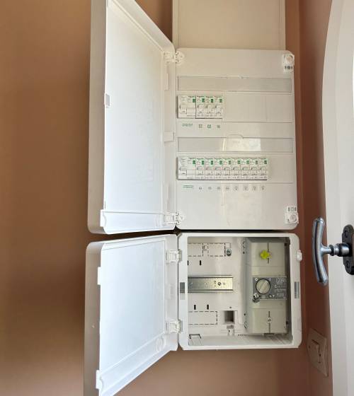 Compteur électrique après rénovation - Installation conforme aux normes électriques