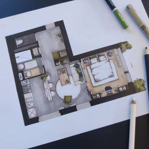 Rénovation complète d'un appartement à Lyon - Apolline GERONIMI - La Maison Des Architectes