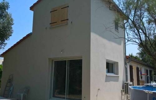 Création de l'extension de maison