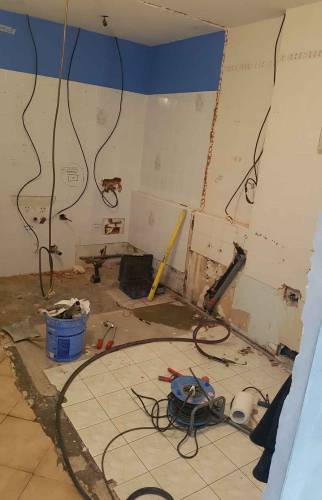 pendant les travaux de rénovation Amiens