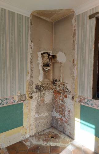 Dépose de la cheminée