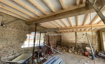 Plancher haut vu du rez de chaussée