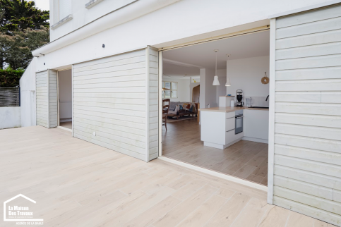 Carrelage terrasse et séjour identique