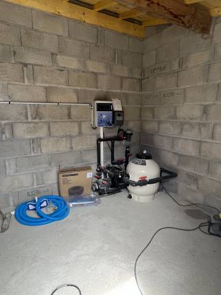 rénovation local technique de piscine