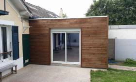 Extension ossature bois couvertine blanche (91)