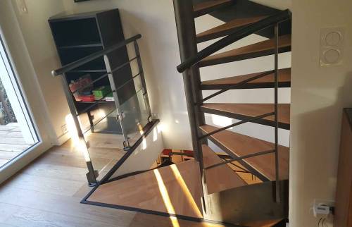 Réalisation d'un Escalier double - Lyon / Villeurbanne