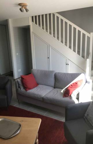 Escalier fraîchement repeint