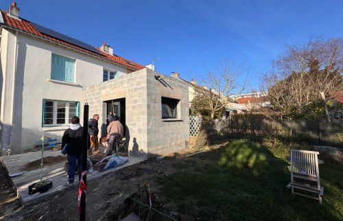 Création d'une extension au sud de Nantes - travaux en cours