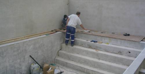 Réalisation d'un escalier maçonné