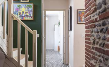 Escalier rénové avec un béton ciré 