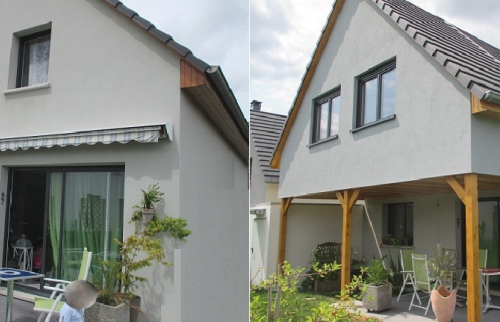 Construction d'une extension par le haut