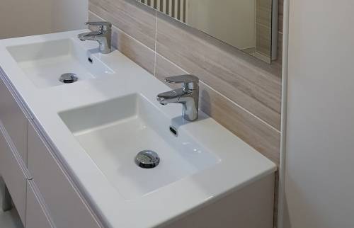 meuble double vasque, salle de bain rénovée
