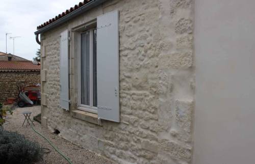 façade à la chaux