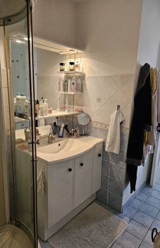 Vue sur l'ancien mobilier de la SDB