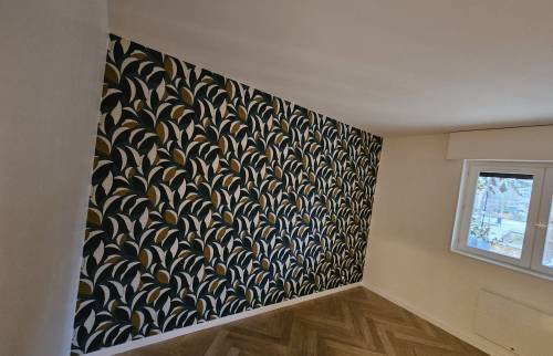 renovation complete appartement courbevoie 92400 cuisine papier peint chambre