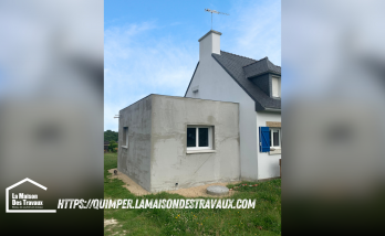 Nouvelle Extension au Pays Fouesnantais: Un Espace Moderne Conçu pour Durer