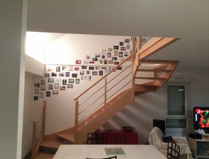 Installation d’un escalier bois sur mesure Pineuilh