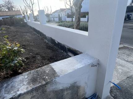 Remise à neuf enduit mur Angoulins