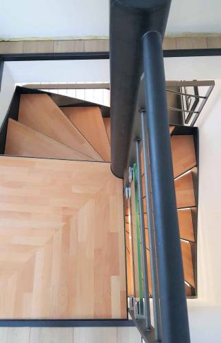 Réalisation d'un Escalier double - Lyon / Villeurbanne