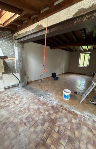 Pose de l'IPN après ouverture du mur