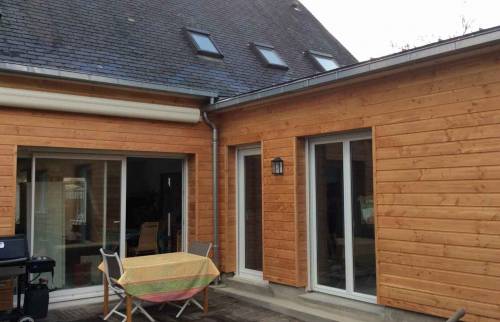 extension EN  OSSATURE BOIS A CAROLLES