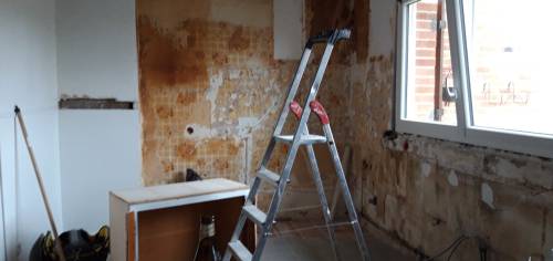 Pendant travaux de rénovation de cuisine