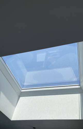 Création d'un puit de lumière pour cet extension de maison