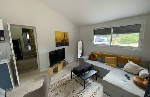 partie séjour nouvelle pièce extension La Maison Des Travaux Ales