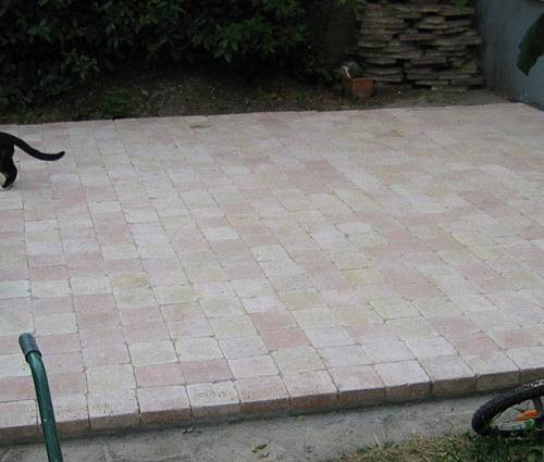 terrasse de dalle en béton