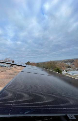 Panneaux sur rails avec Micro-onduleur