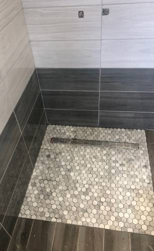 Création d’un bac de douche à l’italienne – Haguenau