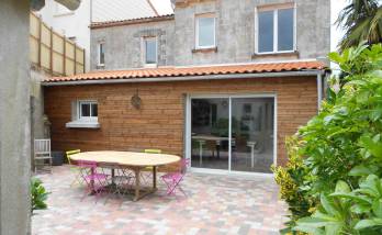 Extension ossature bois bardée