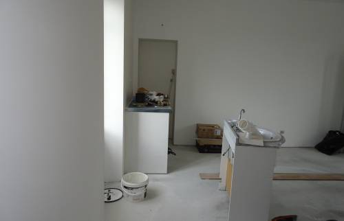 Rénovation de peinture en cours